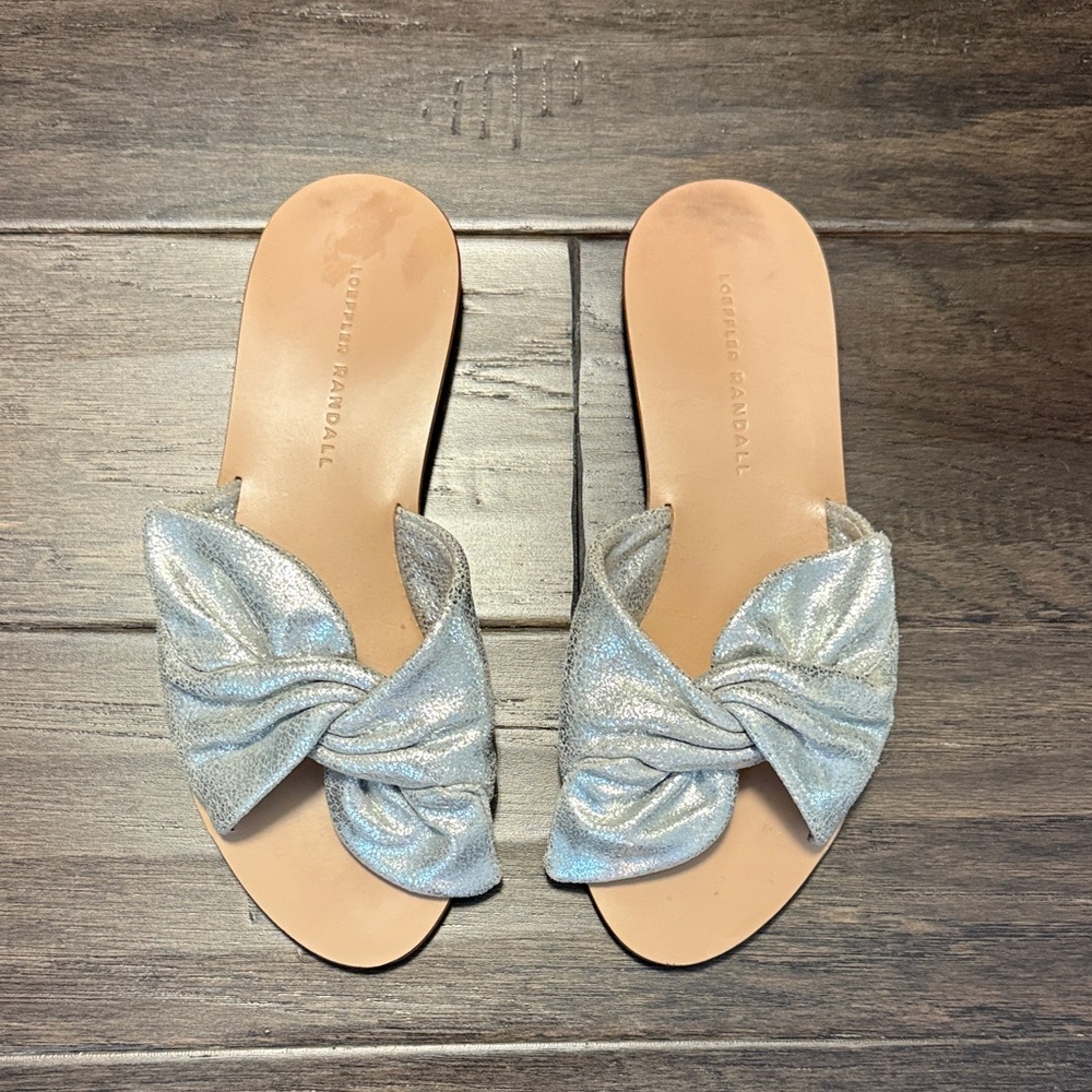 Loeffler Randall Silver Twist Sandals